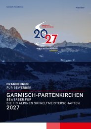 BidBook FIS Alpine Ski WM 2027 Garmisch-Partenkirchen (deutsche Übersetzung)