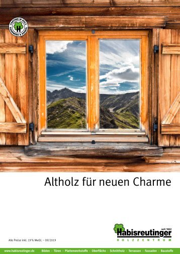 Altholz für neuen Charme