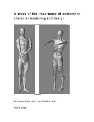 A study of the importance of anatomy in character modelling and ...