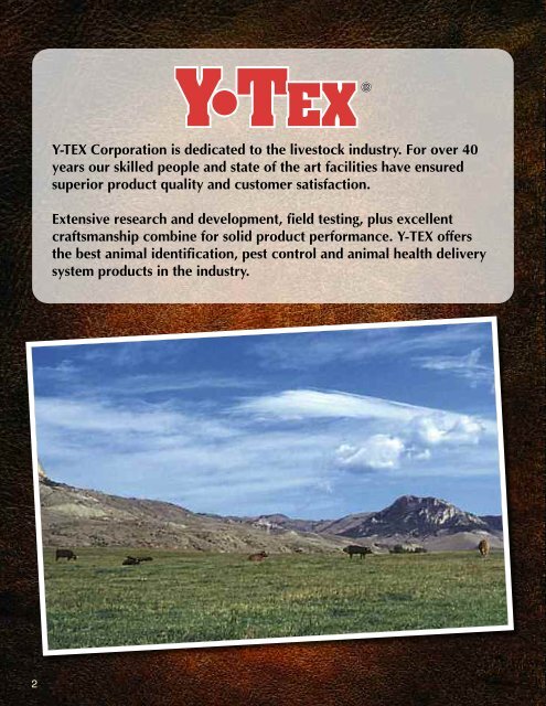 Y-TEX Catalog 1/07 - Y-Tex Corporation