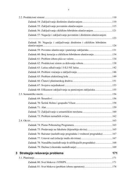 Zbirka zadataka iz Ekspertskih sistema