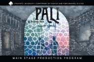 PALI | Winter 2022 Main Stage Production Program