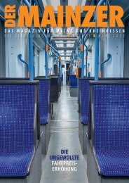 DER MAINZER - Das Magazin für Mainz und Rheinhessen - Nr. 378