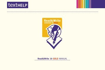 Read&Write 10 GOLD MANUAL - Texthelp