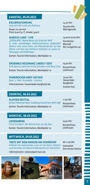 Wernigerode & Schierke März Tipps 2022