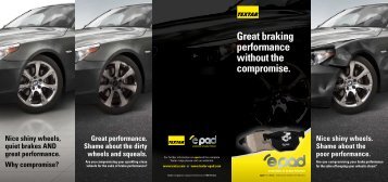 Great braking performance without the compromise. - tmd friction