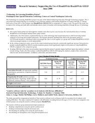 Research Summary Supporting the Use of Read&Write ... - Texthelp