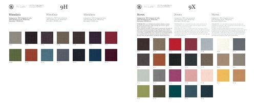 campionario samples palette 2021A