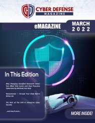 Cyber Defense eMagazine March Edition for 2022