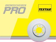 Textar Bremsscheiben PRO bieten folgende Vorteile