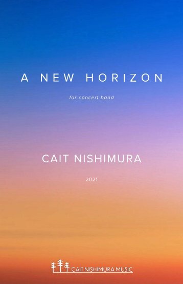 A New Horizon - Cait Nishimura - SCORE