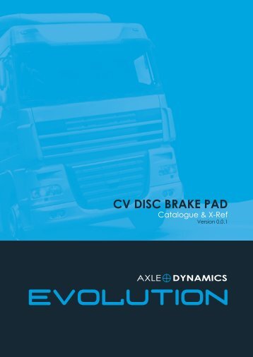 CV DISC BRAKE PAD