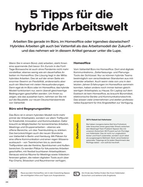 Vattenfall my Highlights Ausgabe 1/2022