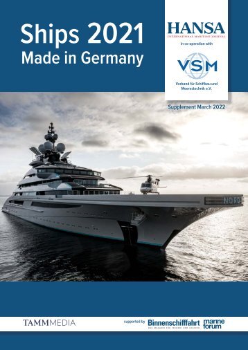 HANSA VSM Special - Ships made in Germany 2021
