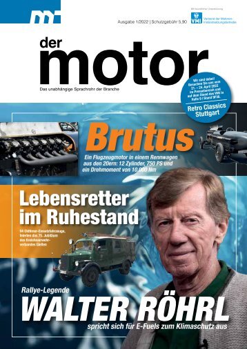 der motor – Ausgabe 1/22 – Kommunikation für die Branche