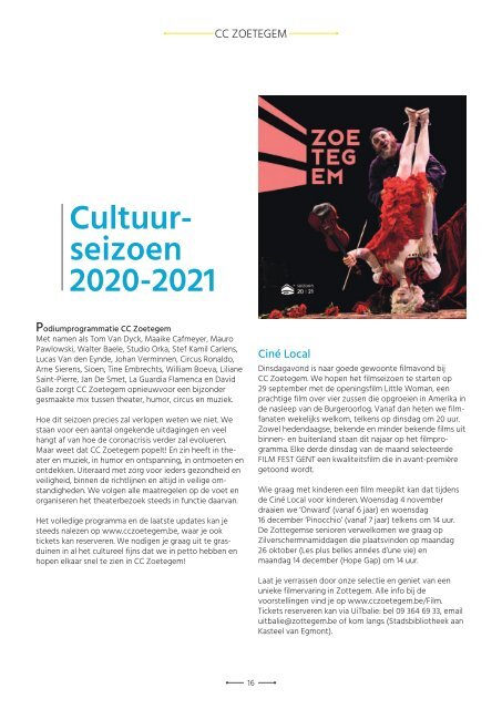 Stedelijk informatieblad - 2020 september