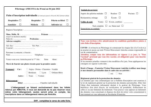 Amicitia - buletin-inscription-pelerinage-2022