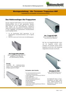 Montageanleitung für Alu-Terrassen
