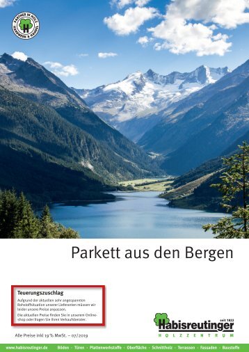 Parkett aus den Bergen