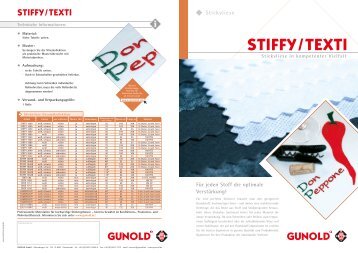 STIFFY/TEXTI - Gunold GmbH