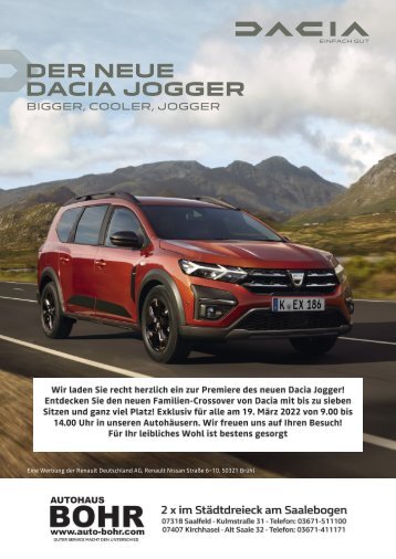 DER NEUE DACIA JOGGER 