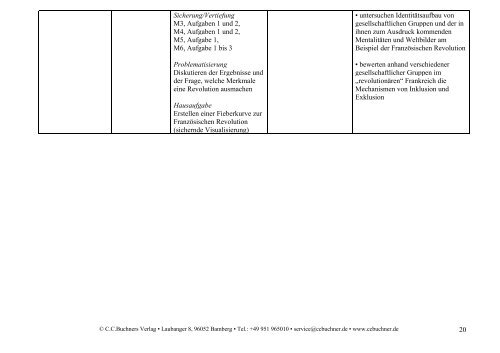 Semesterplan - C.C. Buchner