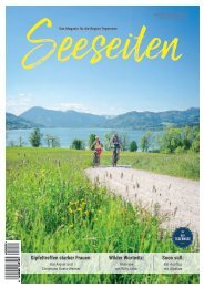 Seeseiten – das Magazin für die Region Tegernsee, Nr. 68, Ausgabe Frühling 2022