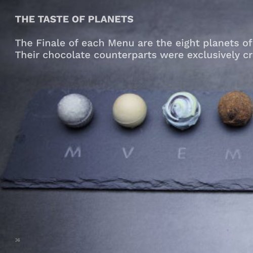 Culinary encounters with the universe