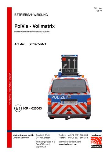 PolVis - Vollmatrix - Horizont Klemmfix - horizont group gmbh