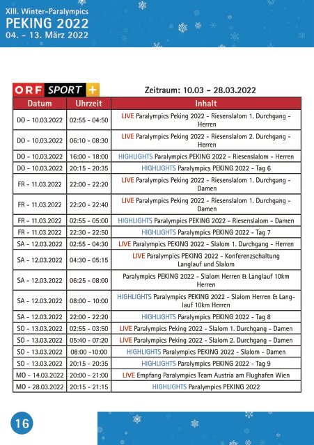 ÖPC TEAM AUSTRIA Guide - PEKING 2022