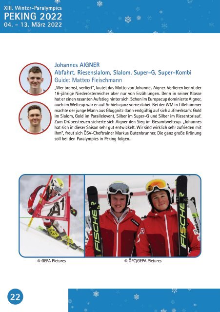 ÖPC TEAM AUSTRIA Guide - PEKING 2022