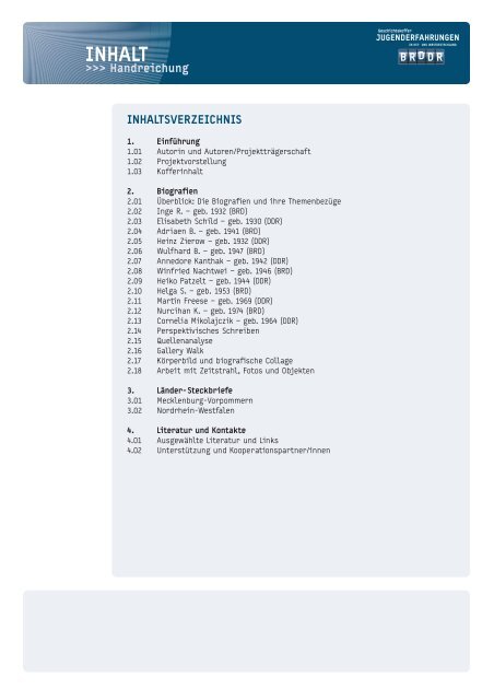 HANDREICHUNG - Landesbeauftragte für Mecklenburg-Vorpommern