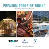 Premium Poolside Dining - Vubble Max