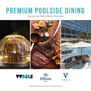 Premium Poolside Dining - Vubble Max