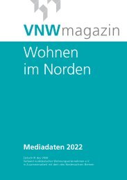Mediadaten für das VNW-Magazin für das Jahr 2022