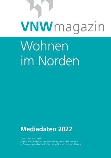 Mediadaten für das VNW-Magazin für das Jahr 2022