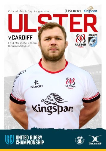 Ulster Rugby Match Day Programme - Cardiff Rugby