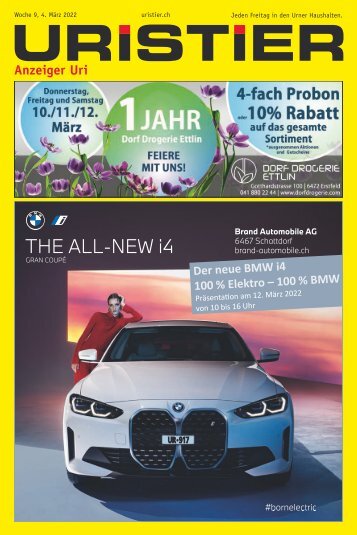 09.2022 Uristier – Der Urner Gratisanzeiger