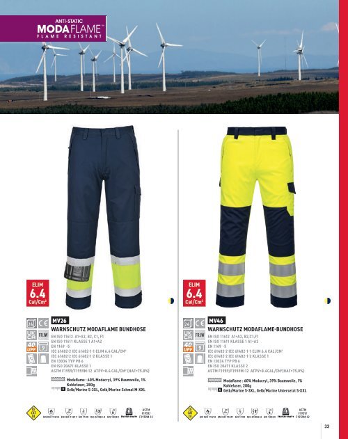 Schutzbekleidung für die Windenergie