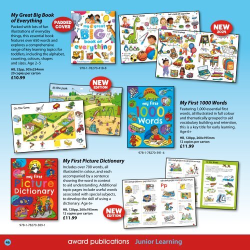 Award Publications and Picthall and Gunzi – Children's Books – Catalogue