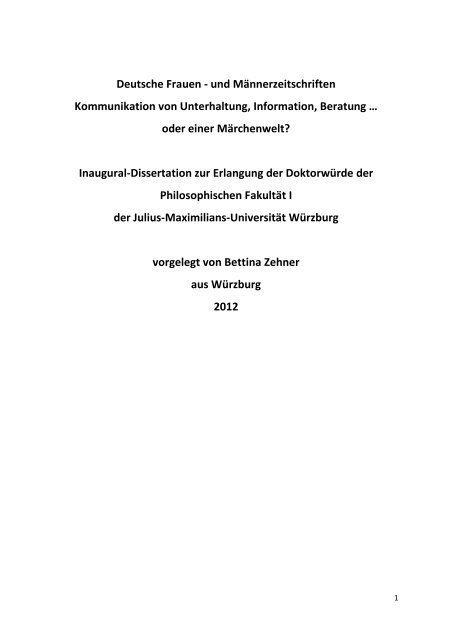 Dokument 1.pdf - OPUS - Universität Würzburg