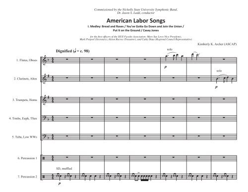 American Labor Songs, Flex Version