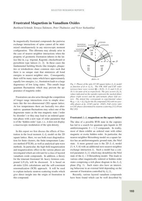 Frustrated Magnetism in Vanadium Oxides