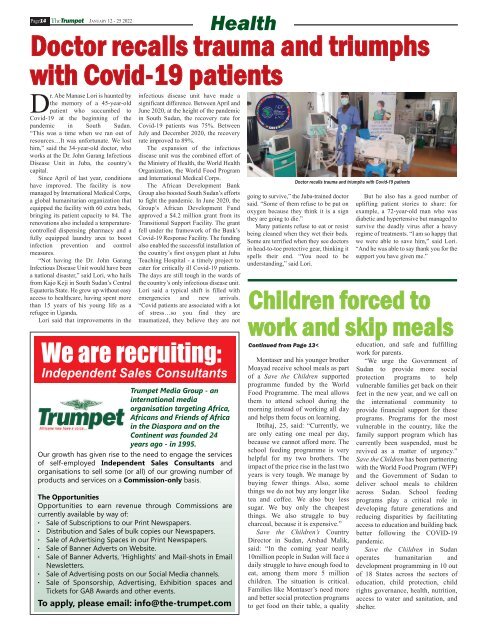 The Trumpet Newspaper Issue 562 (January 12 - 25 2022)