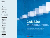 CANADA MIPCOM-2006 - Telefilm Canada