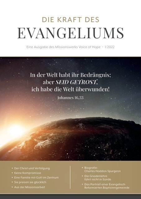 Die Kraft des Evangeliums 1/2022