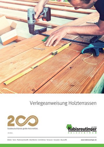 Verlegeanweisung für Holzterrassen