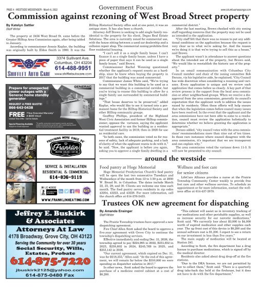 Westside Messenger - March 6, 2022