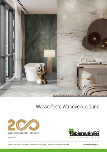 Wasserfeste Wandverkleidung