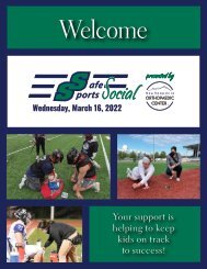 Safe Sports Social Program Book 2022